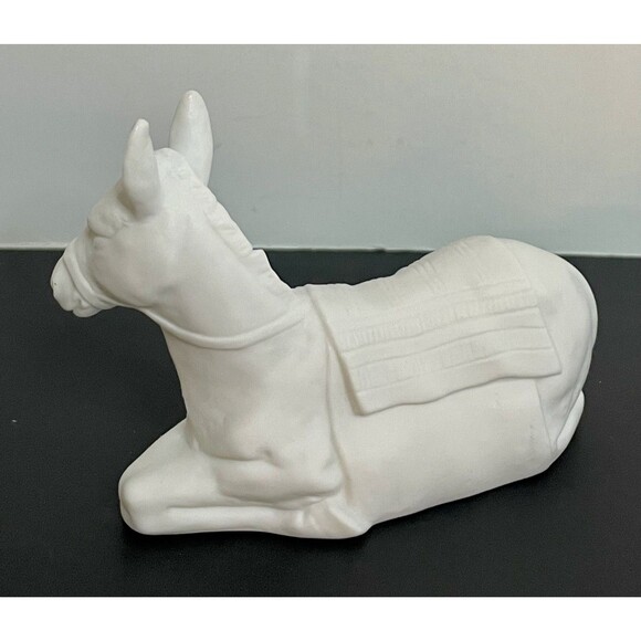 Avon Nativity Figurine THE DONKEY White Porcelain Christmas Decor - Picture 7 of 8